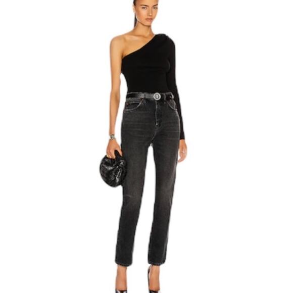 RE/DONE 70s Low Rise Straight Washed Black Jeans Size 29x30 - Picture 1 of 11